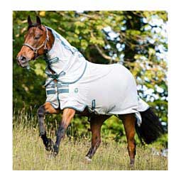 Amigo Bug Rug Horse Fly Sheet Silver/Teal - Item # 48164
