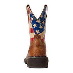 Fatbaby Heritage Patriot 8" Cowgirl Boots Red/White/Blue - Item # 48211