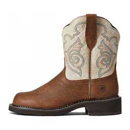 Fatbaby Heritage Tess 8-in Cowgirl Boots Tortuga/Cream - Item # 48212