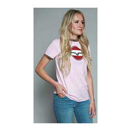 Union Made Ringer Womens Tech Tee Blush - Item # 48230
