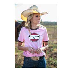 Union Made Ringer Womens Tech Tee Blush - Item # 48230