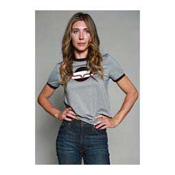 Union Made Ringer Womens Tech Tee Gray - Item # 48230