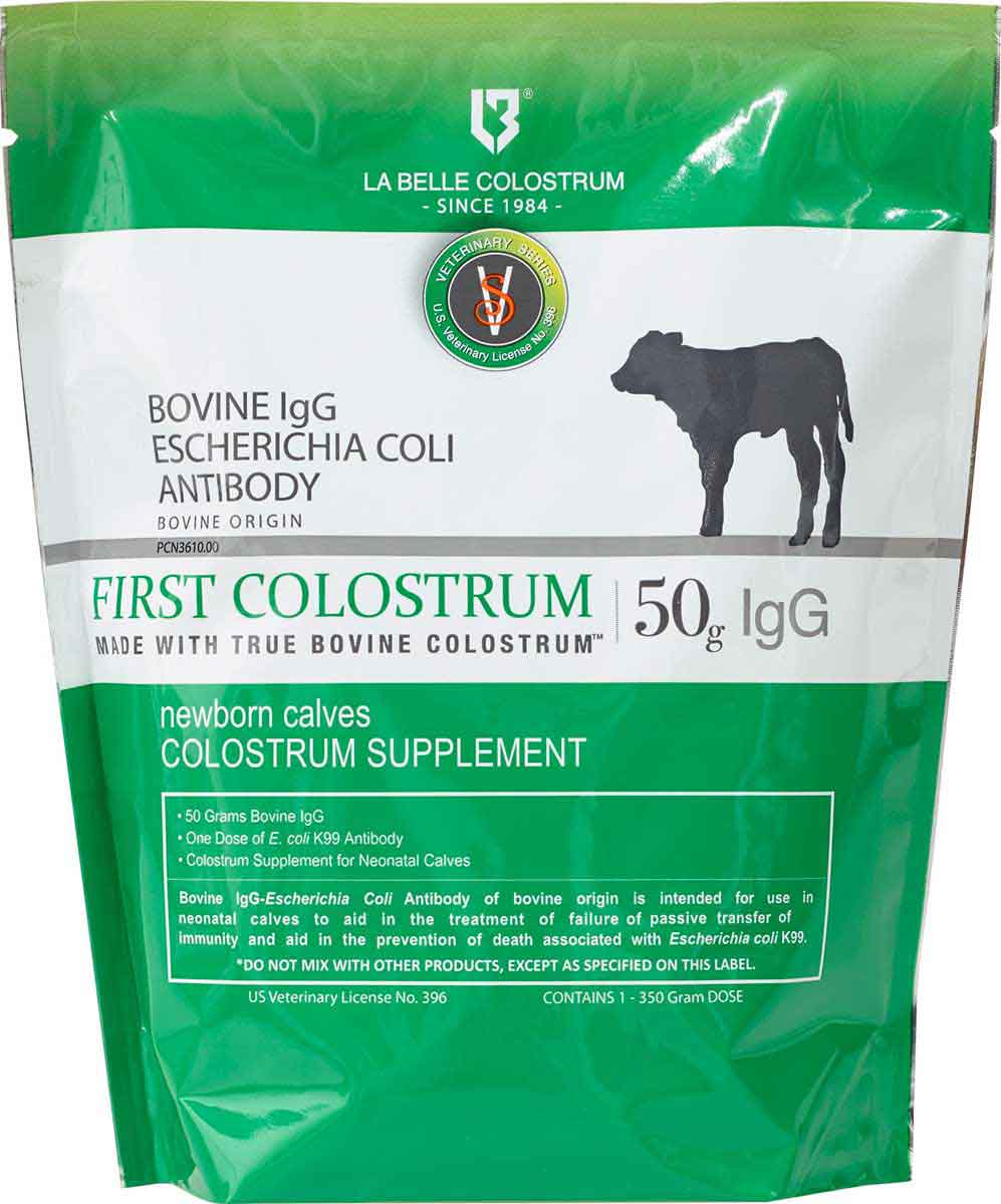 First Colostrum 50g IgG For Newborn Calves LA Belle Colustrum first-colostrum-50g-igg-for-newborn-calves-la-belle-colustrum