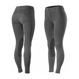 Ella Pull-On Knee Patch Womens Breeches Dark Gray - Item # 48342