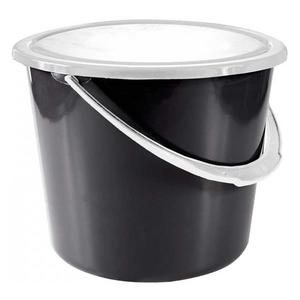 Stable Bucket with Cover Black - Item # 48381