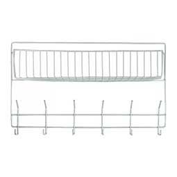 Basket with Hooks Silver - Item # 48387