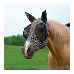 Coolcore Lycra Horse Fly Mask Leopard - Item # 48392