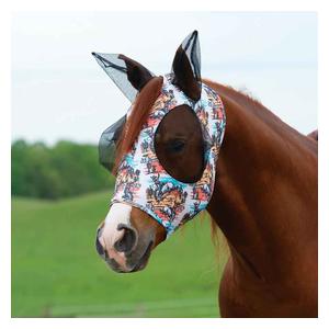Coolcore Lycra Horse Fly Mask Bucking Bronc - Item # 48392