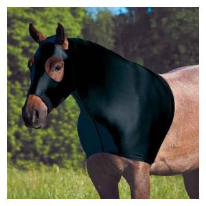 CoolAid Equine Lycra Horse Hood Black - Item # 48394