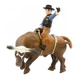 Bucking Bull and Rider Toy Brown - Item # 48406
