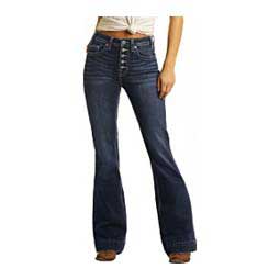 High-Rise Extra Stretch Trouser Womens Jeans Dark Vintage - Item # 48407