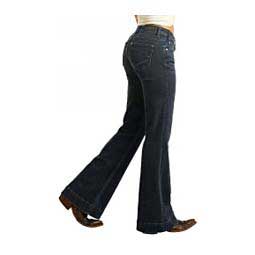 High-Rise Extra Stretch Trouser Womens Jeans Dark Wash - Item # 48408