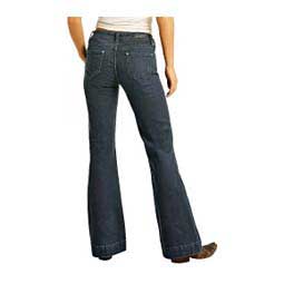 Mid-Rise Extra Stretch Trouser Womens Jeans Dark Wash - Item # 48408