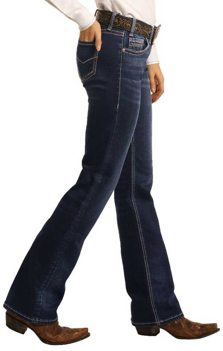 Extra Stretch Riding Womens Jeans Rock Roll Denim - Womens Clothing