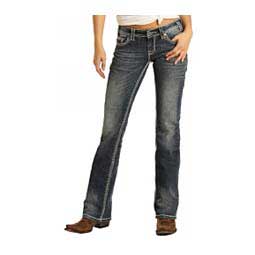 Mid-Rise Riding Womens Jeans Dark Vintage - Item # 48410