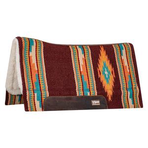 Blanket Top Performance Felt Horse Saddle Pad Brown/Orange - Item # 48430