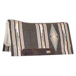 Blanket Top Performance Felt Horse Saddle Pad Steel/Tan - Item # 48430