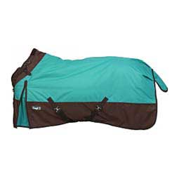 Heavy Weight Turnout Horse Blanket with Snuggit Neck Turquoise/Brown - Item # 48511