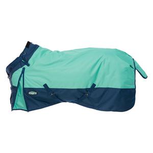 Tough1 Heavy Weight Turnout Horse Blanket with Snuggit Neck Sea Glass/Navy - Item # 48511