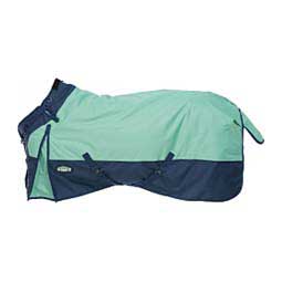Heavy Weight Turnout Horse Blanket with Snuggit Neck Sea Glass/Navy - Item # 48511