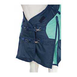 Heavy Weight Turnout Horse Blanket with Snuggit Neck Sea Glass/Navy - Item # 48511