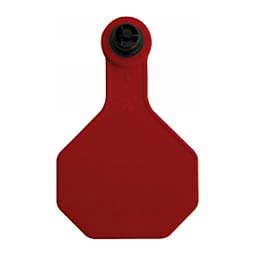 Tamperproof Medium Blank Cattle ID Ear Tags Red - Item # 48540