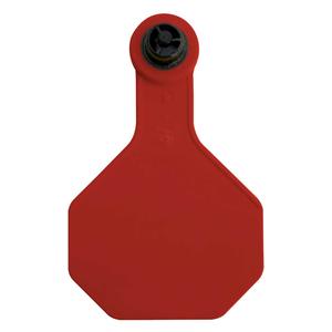 Tamperproof Medium Blank Cattle ID Ear Tags Red - Item # 48540