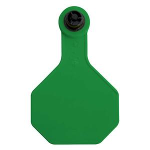 Tamperproof Medium Blank Cattle ID Ear Tags Green - Item # 48540