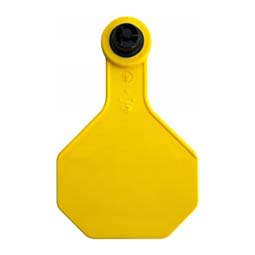 Tamperproof Medium Blank Cattle ID Ear Tags Yellow - Item # 48540