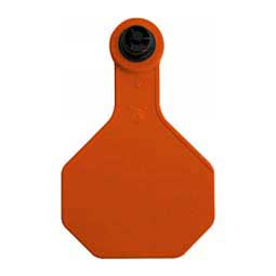 Tamperproof Medium Blank Cattle ID Ear Tags Orange - Item # 48540
