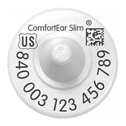840 USDA ComfortEar Slim HDX EID Cattle Ear Tags White - Item # 48551