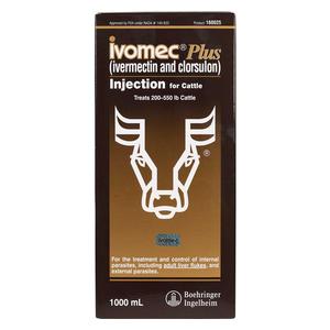 Ivomec Plus for Cattle 1000 ml - Item # 48560
