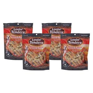 Lovin' Tenders Chicken & Sweet Potato Bones Recipe Natural Dog Treats Buy 3 + 1 Free - Item # 48583