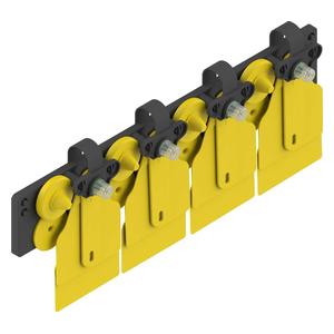 Tissue Sampler + ComfortEar Slim FDX 964 with Matched EID Cattle Ear Tag Yellow - Item # 48604