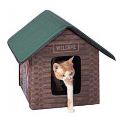 Thermo Outdoor Heated Kitty House Log Cabin - Item # 48622