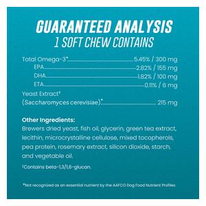 Welactin Omega-3 Supplement Soft Chews for Dogs 60 ct - Item # 48637