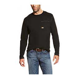 Rebar Workman Long Sleeve Mens T-Shirt Black - Item # 48643