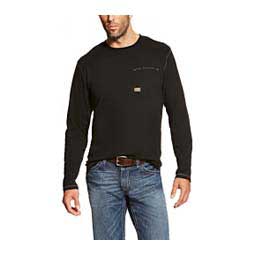 Rebar Workman Long Sleeve Mens T-Shirt Black - Item # 48643