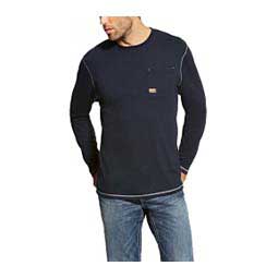 Rebar Workman Long Sleeve Mens T-Shirt Navy - Item # 48643