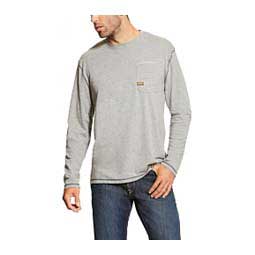 Rebar Workman Long Sleeve Mens T-Shirt Heather Gray - Item # 48643