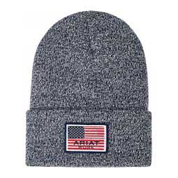 Rebar American Flag Patch Mens Beanie Navy - Item # 48646