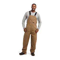 Rebar DuraCanvas Stretch Mens Insulated Bib Overalls - Tall Khaki - Item # 48648