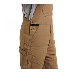 Rebar DuraCanvas Stretch Mens Insulated Bib Overalls - Tall Khaki - Item # 48648