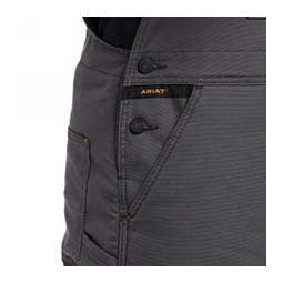 Rebar DuraCanvas Stretch Mens Insulated Bib Overalls - Tall Gray - Item # 48648
