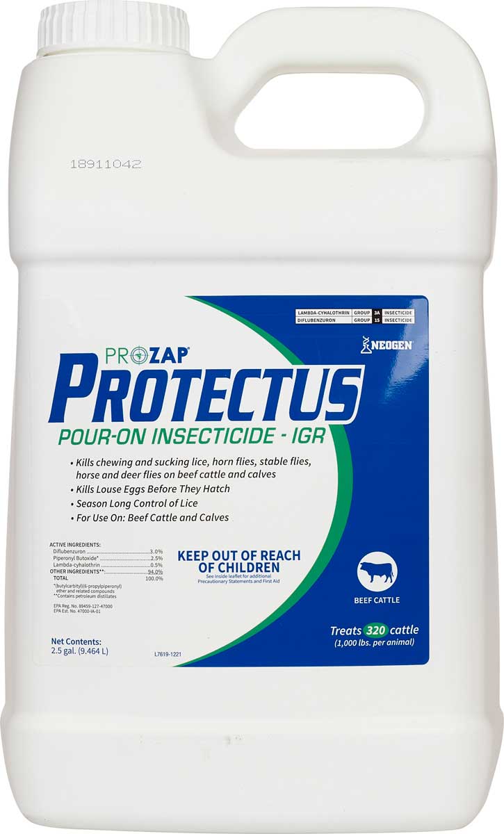 Valley Vet - Prozap Protectus Pour-On Insecticide IGR for Beef Cattle ...