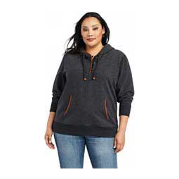 REAL Elevated Womens Hoodie Heather Charcoal - Item # 48659