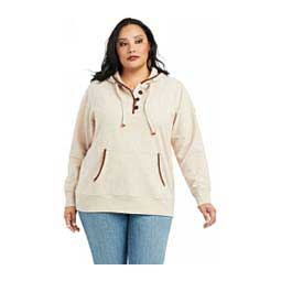 REAL Elevated Womens Hoodie Oatmeal Heather - Item # 48659