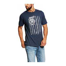 Vertical Flag Mens T-Shirt Navy - Item # 48662