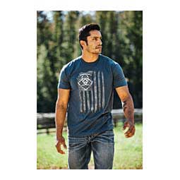 Vertical Flag Mens T-Shirt Navy - Item # 48662
