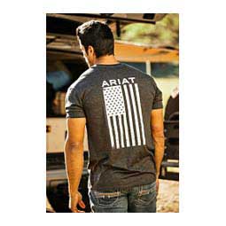 Vertical Flag Mens T-Shirt Charcoal - Item # 48662